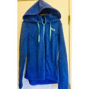 Fila Sport JoggingPerformance Full Zip Blue Jacket Womens Small pre-owned